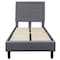 Flash Furniture Roxbury Twin Platform Bed, Light Gray SL-BK5-T-LG-GG - alternate 6